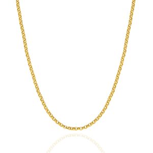Belcher gold chain 2.3mm — Italian made sterling silver