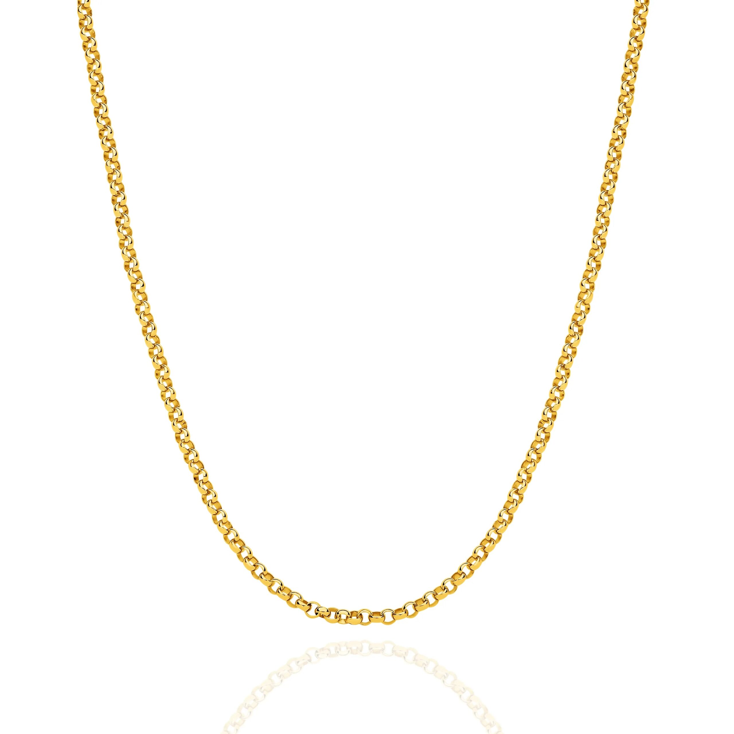Belcher gold chain 2.3mm — Italian made sterling silver