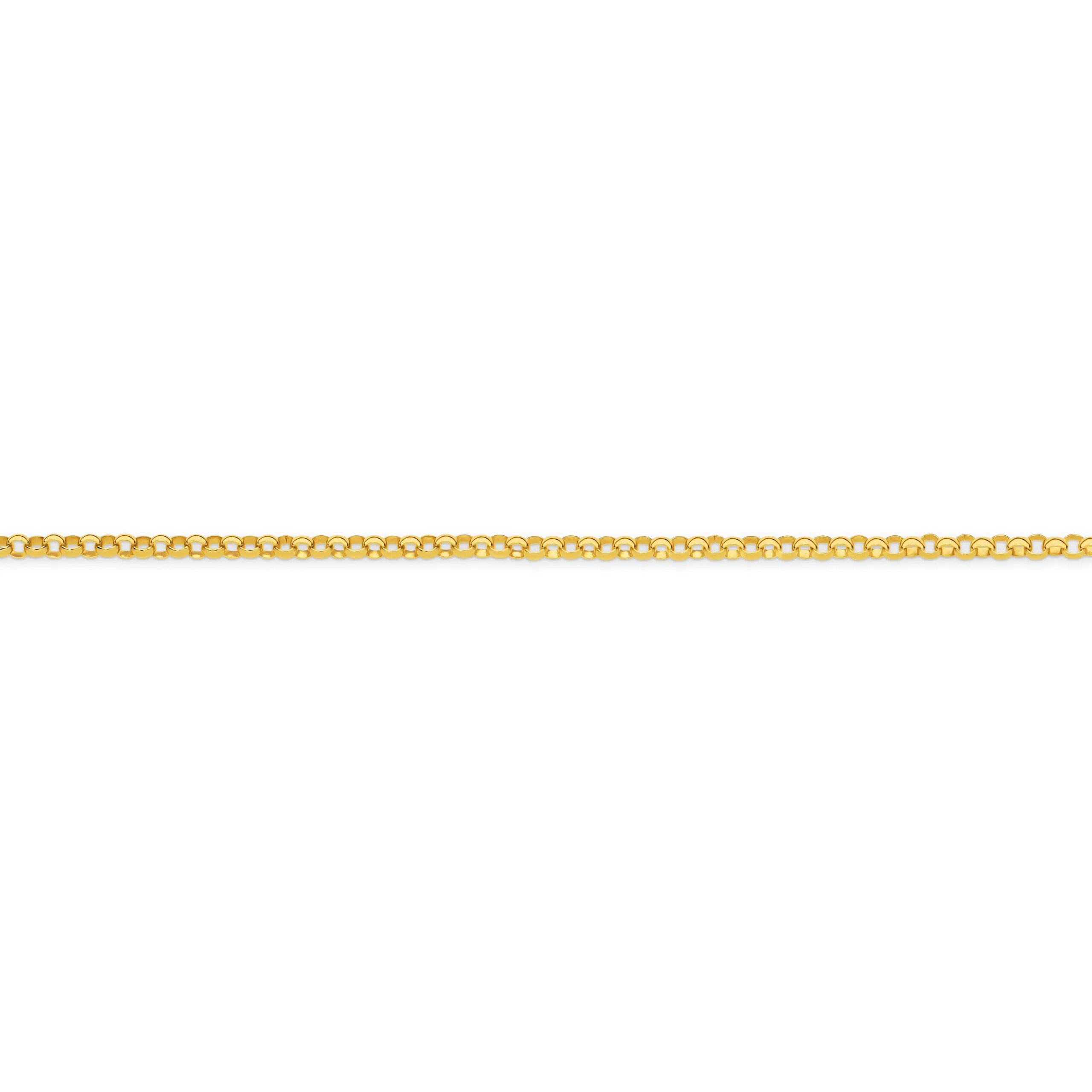 Side view of Belcher gold chain 2.3mm