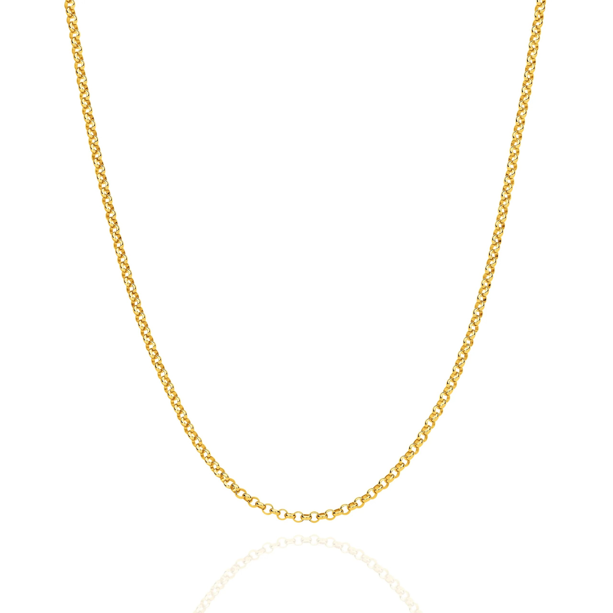 Belcher gold chain 2mm — Italian made sterling silver