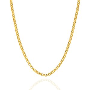 Belcher gold chain 3.3mm — Italian made sterling silver
