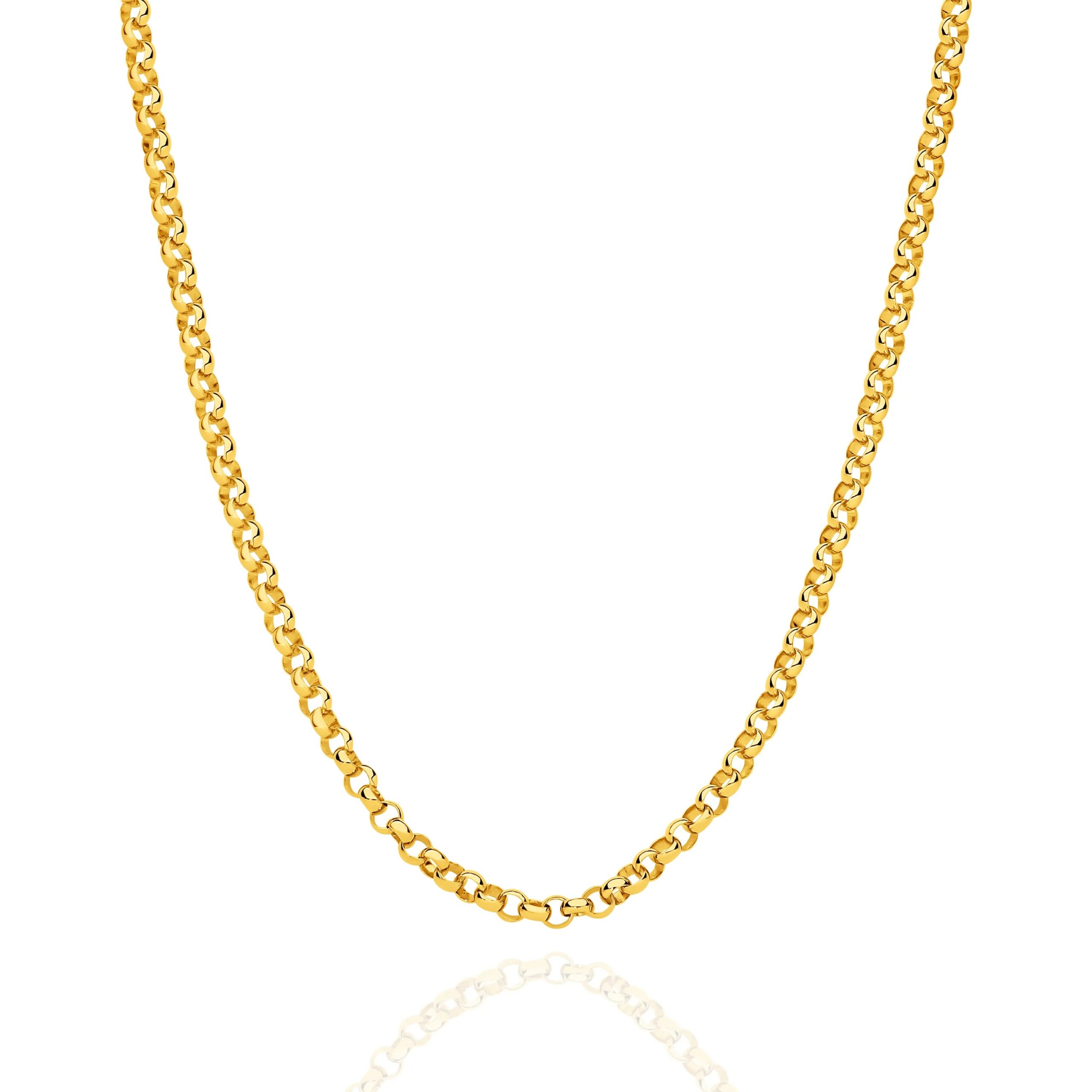 Belcher gold chain 3.3mm — Italian made sterling silver