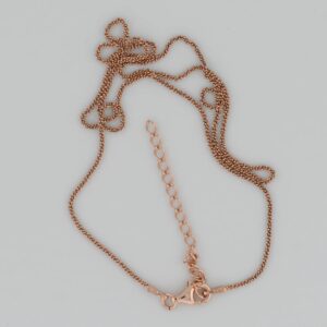 Margarita Rose Gold Plated Silver Chain 1.1mm — Italian made sterling silver