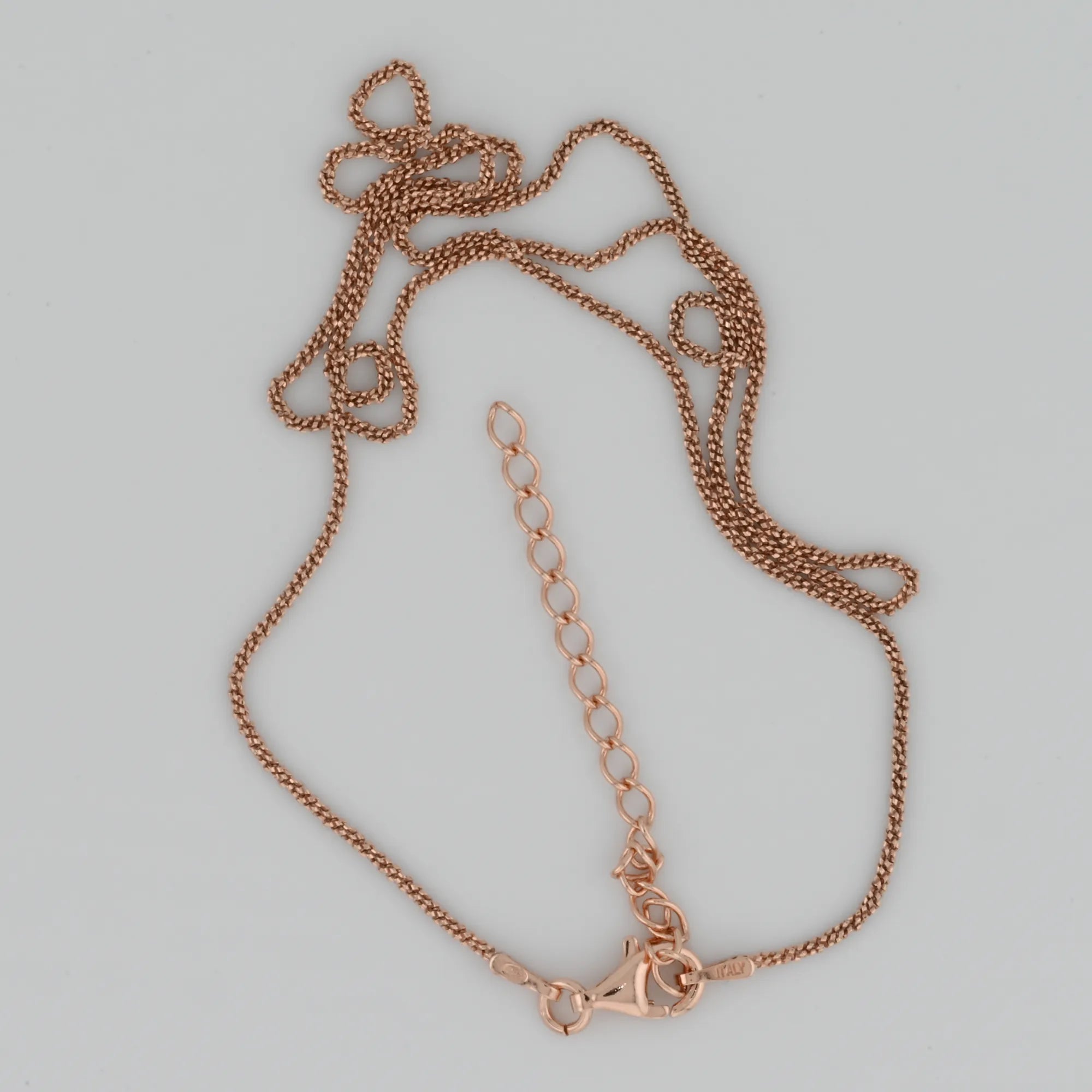 Margarita Rose Gold Plated Silver Chain 1.1mm — Italian made sterling silver