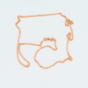 Rose Gold Diamond cut cable chain — Italian made sterling silver