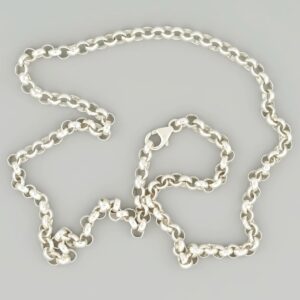 Silver belcher chain with large links 4.5mm — Italian made sterling silver