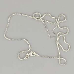 Silver Box Chain 1.1mm — Italian made