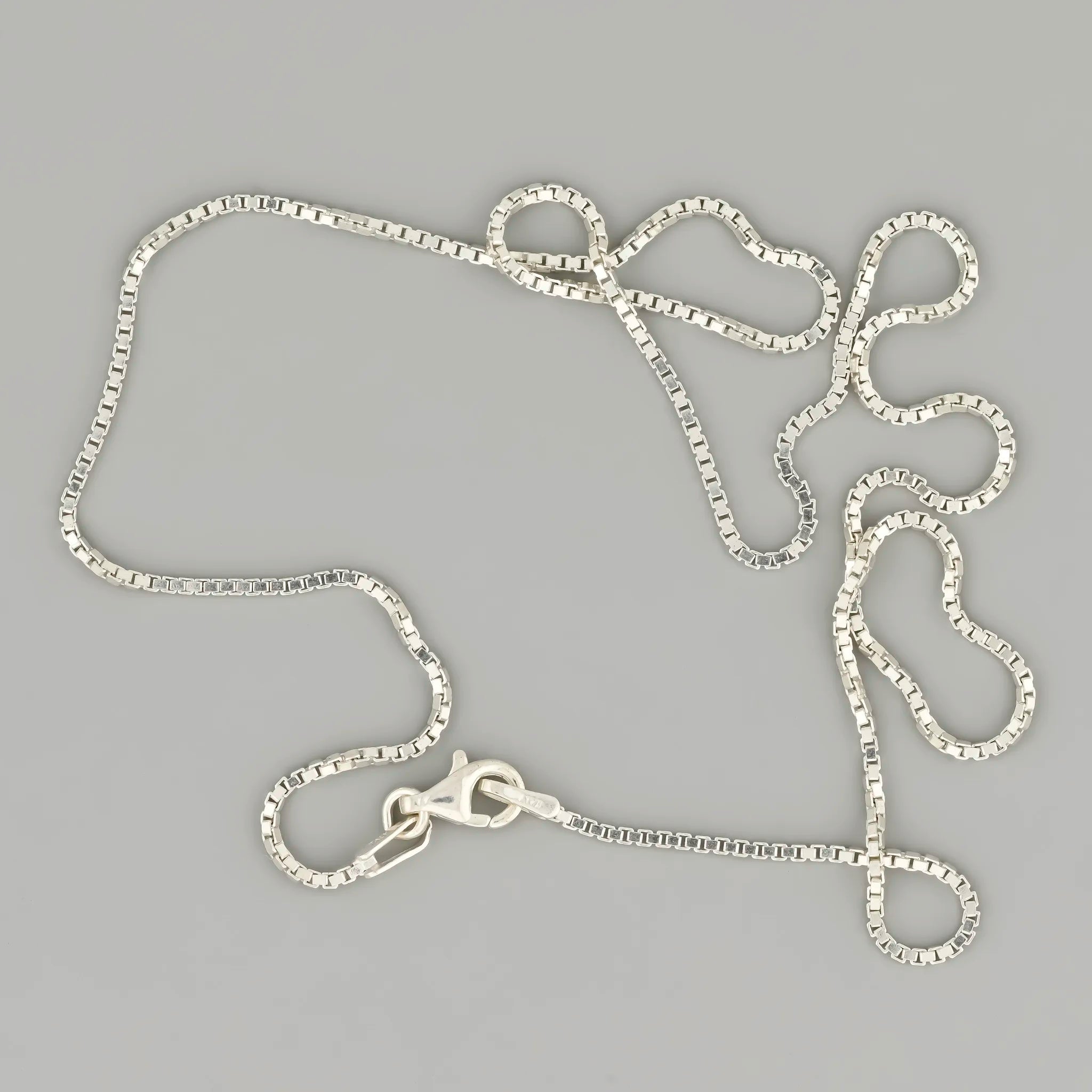 Silver Box Chain 1.1mm — Italian made