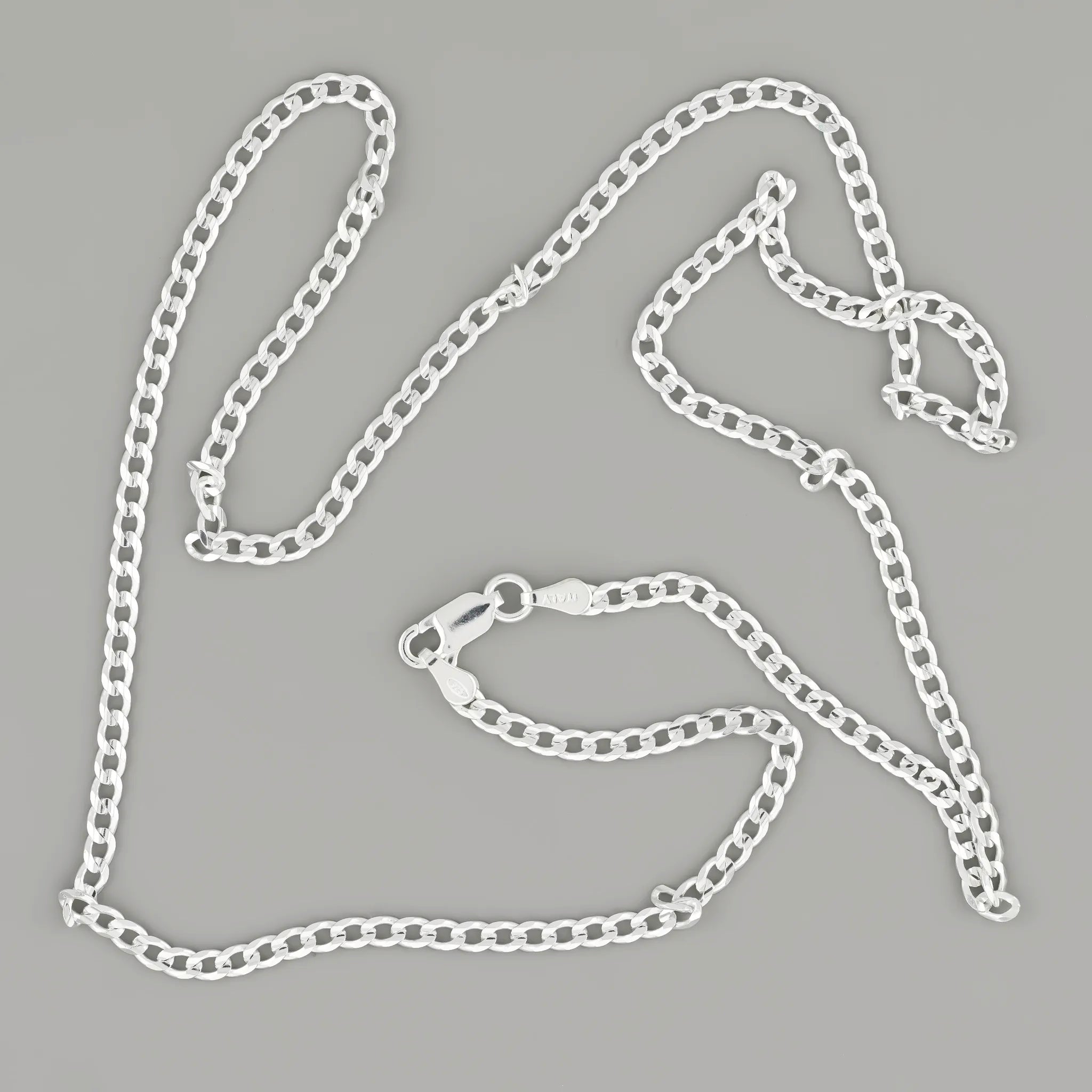 Silver Curb Chain 2.8mm — Italian made sterling silver