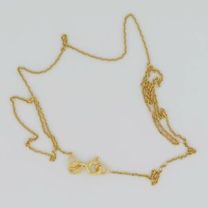 Delicate Gold Plated Sterling Silver Cable Chain — Italian made