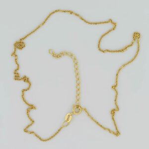 Gold Plated Silver Cable Chain 1.4mm — Italian made