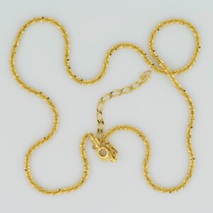Margarita Yellow Gold Plated Silver Chain 2.1mm — Italian made sterling silver