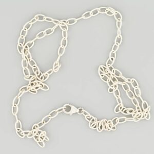 Long Link Cable Silver Chain — Italian made sterling silver