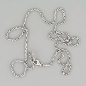 Silver Rope Chain Darkened 1.7mm — Italian made sterling silver