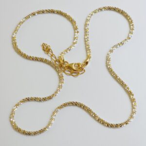 Margarita Silver Chain Gold & Rhodium Plated 2.1 — Italian made